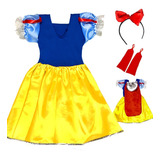 Vestido Fantasia Branca De