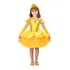 Vestido Fantasia Curto Menina Luxo Princesa A Bela E A Fera
