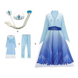 Vestido Fantasia Elsa Frozen 2 Luxo