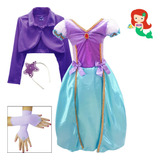 Vestido Fantasia Infantil Ariel