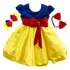 Vestido Fantasia Infantil Branca De Neve Com Pico De Pato 