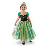 Vestido Fantasia Infantil Frozen Princesa Anna