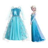 Vestido Fantasia Infantil Frozen