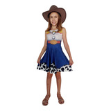 Vestido Fantasia Infantil Jessie Pronta Entrega
