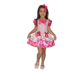 Vestido Fantasia Infantil Moranguinho