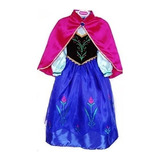 Vestido Fantasia Infantil Princesa Anna Luxo