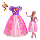 Vestido Fantasia Infantil Rapunzel