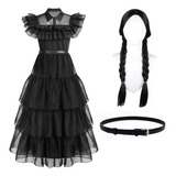 Vestido Fantasia Infantil Wandinha