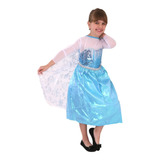 Vestido Fantasia Luxo Elsa