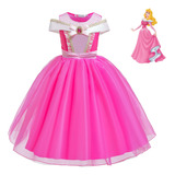 Vestido Fantasia Luxo Princesa Aurora Bela Adormecida Disney