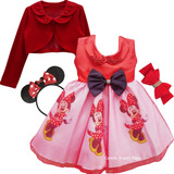 Vestido Fantasia Minnie Vermelho