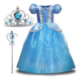 Vestido Fantasia Princesa Azul