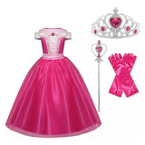 Vestido Fantasia Princesa Bela Adormecida Aurora+acessórios 