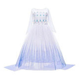 Vestido Fantasia Princesa Elsa Frozen 2 Infantil Rainha Gelo