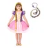 Vestido Fantasia Princesa Rapunzel Enrolados Luxo C/ Trança