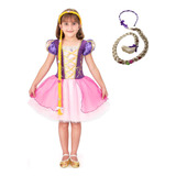 Vestido Fantasia Princesa Rapunzel