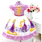 Vestido Fantasia Princesa Rapunzel