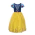 Vestido Fantasia Princesas Branca De Neve Rapunzel Cinderela