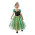 Vestido Fantasia Princesas Infantil Frozen Fever Ana (verde)