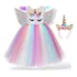 Vestido Fantasia Unicórnio Menina Infantil Completa Promo