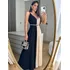 Vestido Feminino Com Bojo Alça Regulável Longo Duo Color