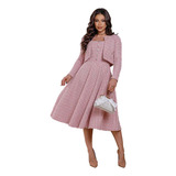 Vestido Feminino Com Casaquinho