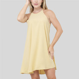 Vestido Feminino Curto De Alcinha Básico Dia A Dia Soltinho