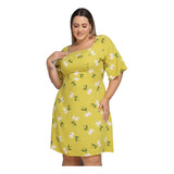 Vestido Feminino Curto Plus