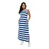 Vestido Feminino De Malha Algodão Com Fenda Moda Blogueira