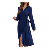Vestido Feminino De Manga