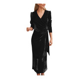 Vestido Feminino De Veludo