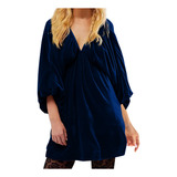 Vestido Feminino De Veludo