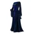 Vestido Feminino Elven Elegante Até O Chão Manga Comprida