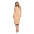 Vestido Feminino Evangélica Longo Festa Crepe Midi Com Zíper