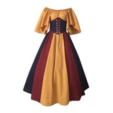 Vestido Feminino Gótico Medieval De Renda
