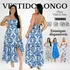 Vestido Feminino Lindo Curto Estampado Casual Moda Tropical