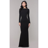 Vestido Feminino Liso Elegante