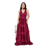 Vestido Feminino Longo De