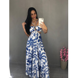 Vestido Feminino Longo Estampado