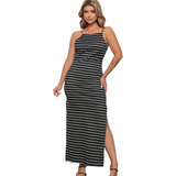Vestido Feminino Longo Fenda