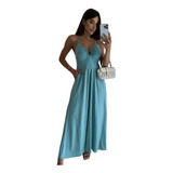 Vestido Feminino Longo Liso