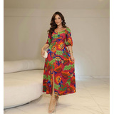 Vestido Feminino Longo Manga