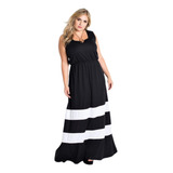 Vestido Feminino Longo Plus