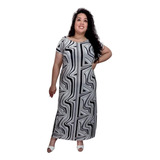 Vestido Feminino Longo Plus