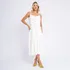 Vestido Feminino Longo Soltinho Viscose Poa Bolinha Alcinha