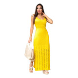 Vestido Feminino Longo Tricot