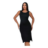 Vestido Feminino Longuete Com