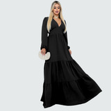 Vestido Feminino Manga Longa