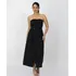 Vestido Feminino Midi Com Fenda Alfaiataria