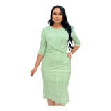 Vestido Feminino Midi Malha
